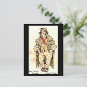 Oud Briefkaart - Tful Dodger van "Oliver Twist" (Staand voorkant)