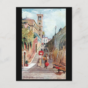 Oud Briefkaart - The Bridge Stairs, Richmond, Lond