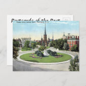 Oud Briefkaart - Thomas Circle, Washington, DC (Voorkant / Achterkant)