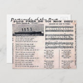 Oud Briefkaart - "Titanic" Hymn (Voorkant / Achterkant)