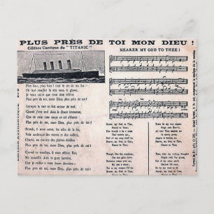 Oud Briefkaart - "Titanic" Hymn
