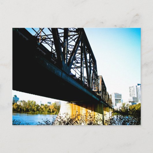 Oud Briefkaart treinbrug (Voorkant)