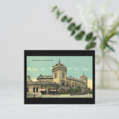 Oud Briefkaart, Uniestation, Savannah, Georgia Briefkaart (Staand voorkant)