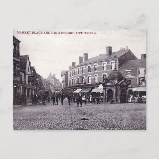 Oud Briefkaart - Uttoxeter, Staffordshire (Voorkant)