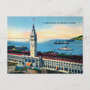 Oud Briefkaart - Veerbooggebouw, San Francisco