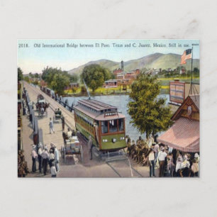 Oud Briefkaart - Verenigde Staten-Mexico Internati