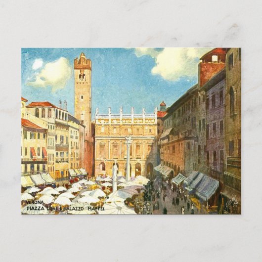 Oud Briefkaart - Verona, Italië (Voorkant)
