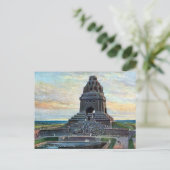Oud Briefkaart - Völkerschlachtdenkmal, Leipzig (Staand voorkant)