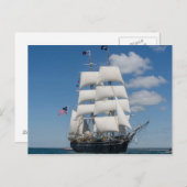 Oud Briefkaart voor verzend schip (Voorkant / Achterkant)