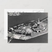 Oud Briefkaart - Vrijheidsbeeld - Luchtruim Uitzic (Voorkant / Achterkant)