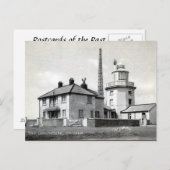 Oud Briefkaart - vuurtoren, kweekvijver (Voorkant / Achterkant)