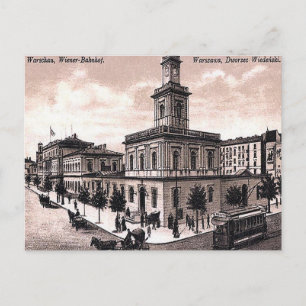 Oud Briefkaart - Warschau, Polen