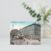 Oud Briefkaart - Warschau, Polen (Staand voorkant)