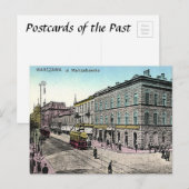Oud Briefkaart - Warschau, Polen (Voorkant / Achterkant)