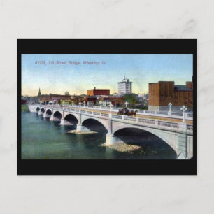 Oud Briefkaart - Waterloo, Iowa, Verenigde Staten