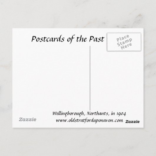 Oud Briefkaart - Wellingborough, Northants (Achterkant)
