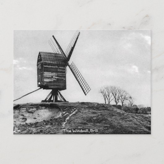 Oud Briefkaart - Windmolen, bril, eenden (Voorkant)