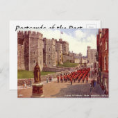 Oud Briefkaart - Windsor Castle - de Guards (Voorkant / Achterkant)