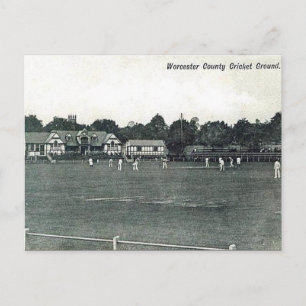 Oud Briefkaart - Worcester Cricket Ground
