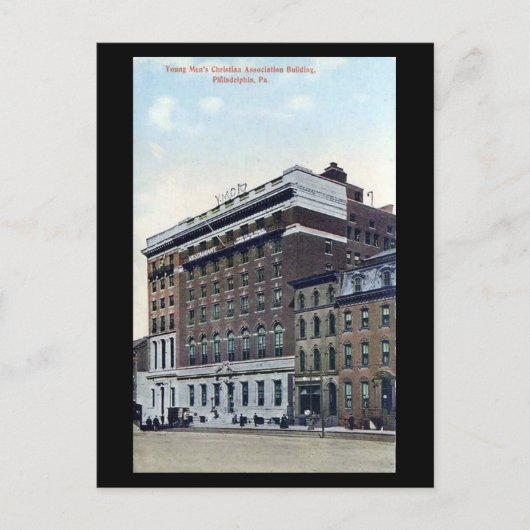 Oud Briefkaart - YMCA, Philadelphia PA (Voorkant)