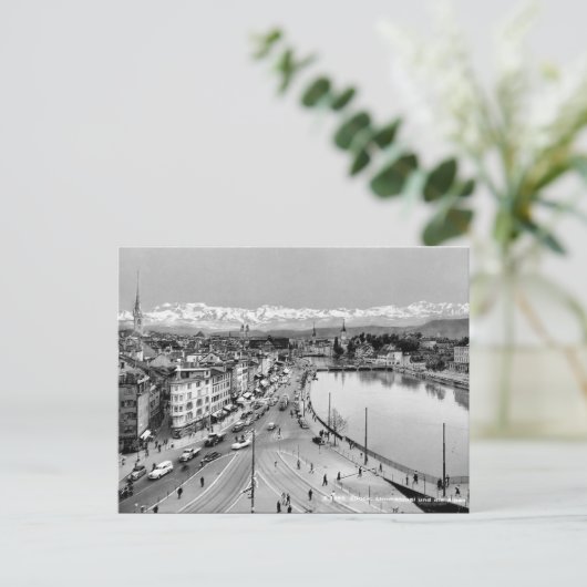 Oud Briefkaart - Zürich, Zwitserland (Staand voorkant)