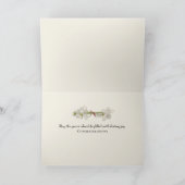 Oud bruiloft Boek en Daisies Kaart (Binnen)