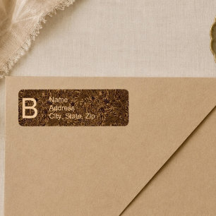 Oud Bruin Botanisch Monogram Etiket