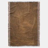 Oud bruin leer: getextureerde achtergrond deken (Voorkant Verticaal)