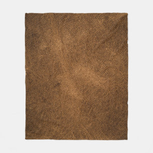 Oud bruin leer: getextureerde achtergrond fleece deken