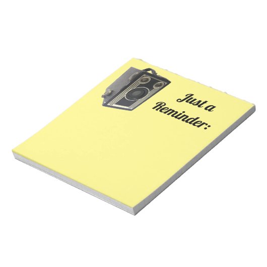 Oud cameraknoopje notitieblok (Gedraaid)