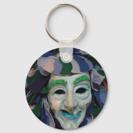 Oud carnavalmasker sleutelhanger