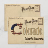 Oud Colorado Briefkaart (Voorkant / Achterkant)