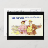 Oud Comic Briefkaart - een lange tijd dood (Voorkant / Achterkant)