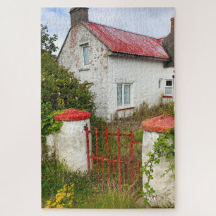 Oud Cottage  Carne  Wexford Ierland. Legpuzzel