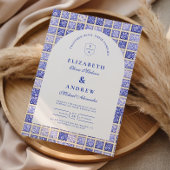 Oud Delfts Patchwork Bruiloft Kaart