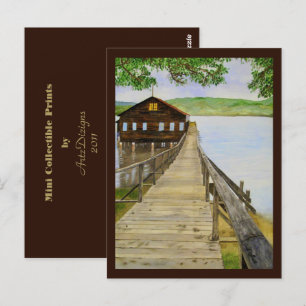Oud Dock/Point Reyes, CA - Mini Collectibles Briefkaart