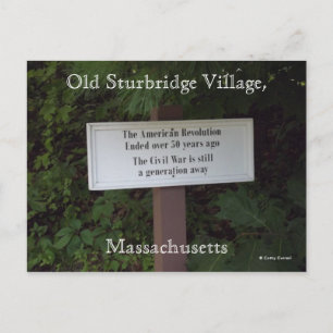 Oud dorp Sturbridge, Massachusetts Briefkaart