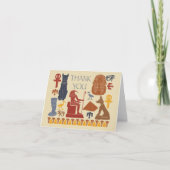 Oud Egypte Egyptische Graphics Collage Bedankkaart (Voorkant)