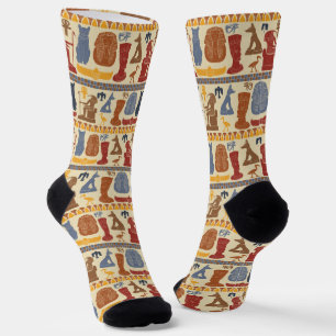 Oud Egypte Egyptische Graphics Collage Sokken