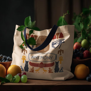Oud Egypte Egyptische Graphics Collage Tote Bag