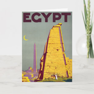  oud Egypte roert het Briefkaart van reizen