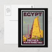 oud Egypte roert reizen Briefkaart (Voorkant / Achterkant)