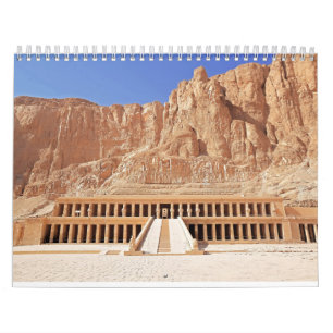 Oud-Egyptisch Hatsjepsoet Tempel Landschap 2025 Kalender