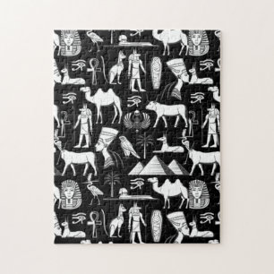 Oud-Egyptisch hiërogliefsymboolpatroon Legpuzzel