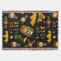 Oud Egyptisch hiëroglifisch patroon achtergrond 
