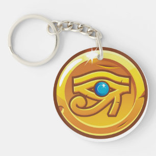Oud-Egyptisch Oog van Horus Beschermingsteken Sleutelhanger