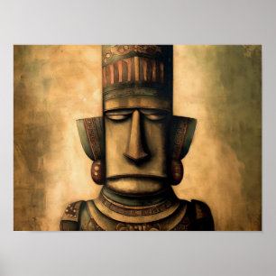 Oud-Egyptisch standbeeld Poster