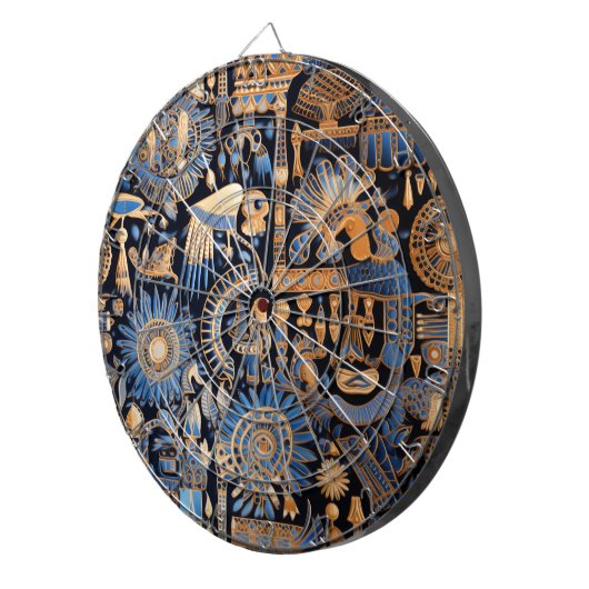 Oud Egyptisch Textiel Dartboard Dartbord (Voorkant Rechts)