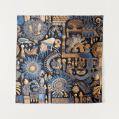 Oud-Egyptisch textieltapijt Wandkleed (Voorkant)