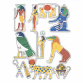 Oud-Egyptische cartoon clipart Sticker (Voorkant)